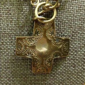 Vintage heavy sterling silver cross